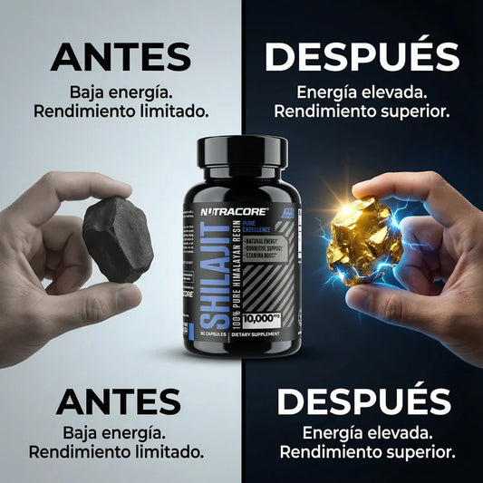 Cápsulas de Shilajit 100% Puro del Himalaya 92 Minerales