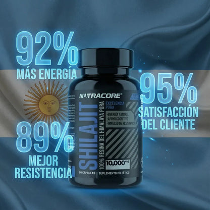 Cápsulas de Shilajit 100% Puro del Himalaya 92 Minerales