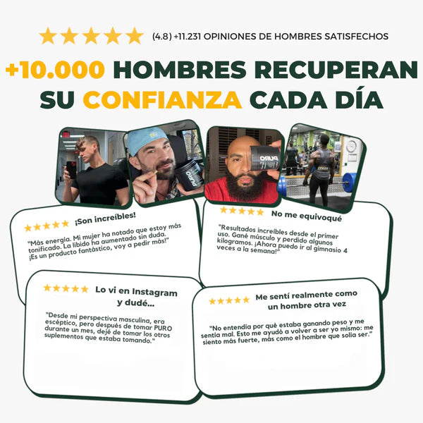 Cápsulas PURO| El secreto para deshincharte de forma 100% natural y recuperar tu cuerpo de hombre.