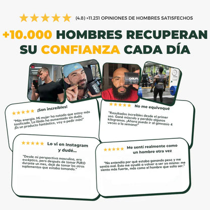 Cápsulas PURO| El secreto para deshincharte de forma 100% natural y recuperar tu cuerpo de hombre.