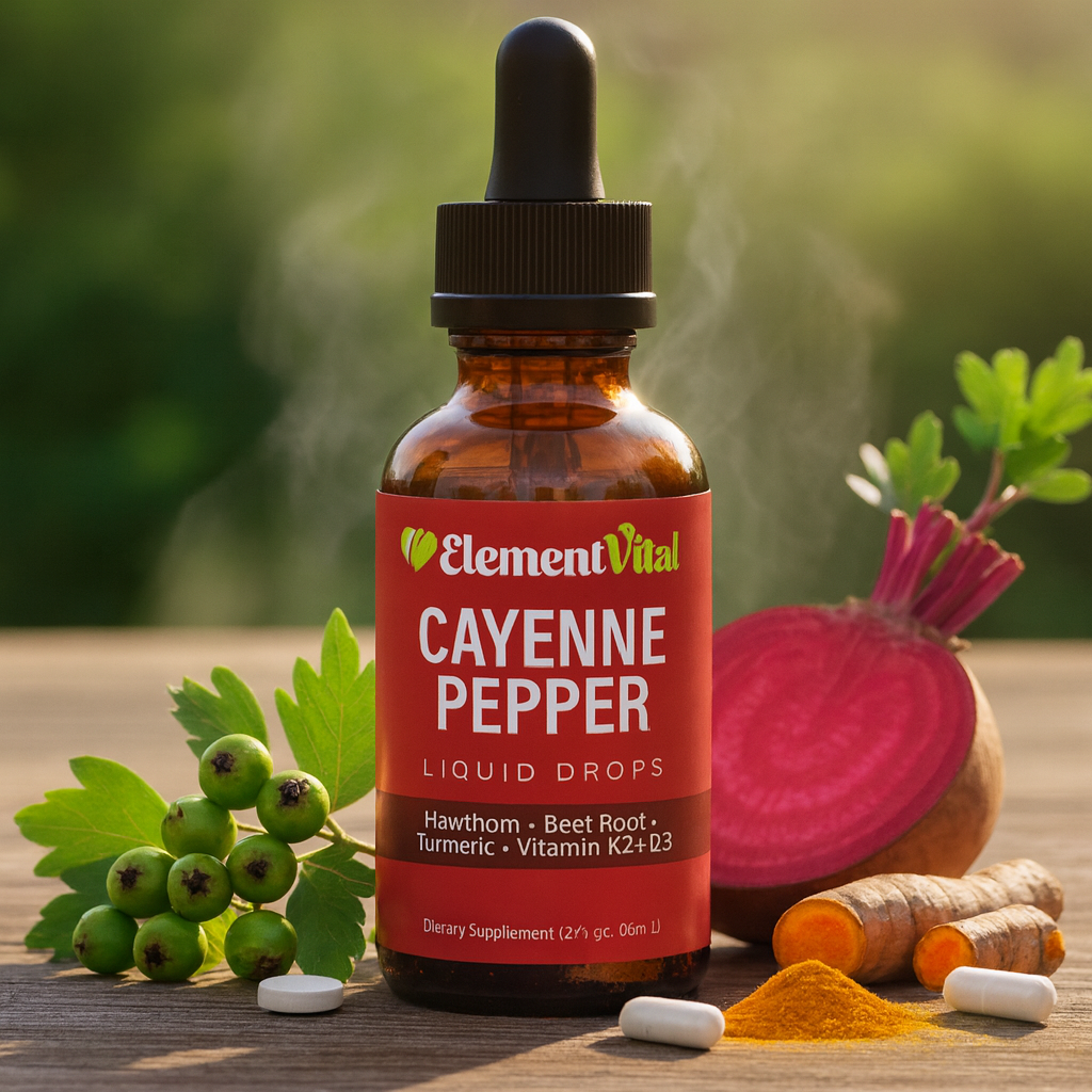 Cayenne Pepper Drops – Energía, rendimiento y confianza en cada gota.