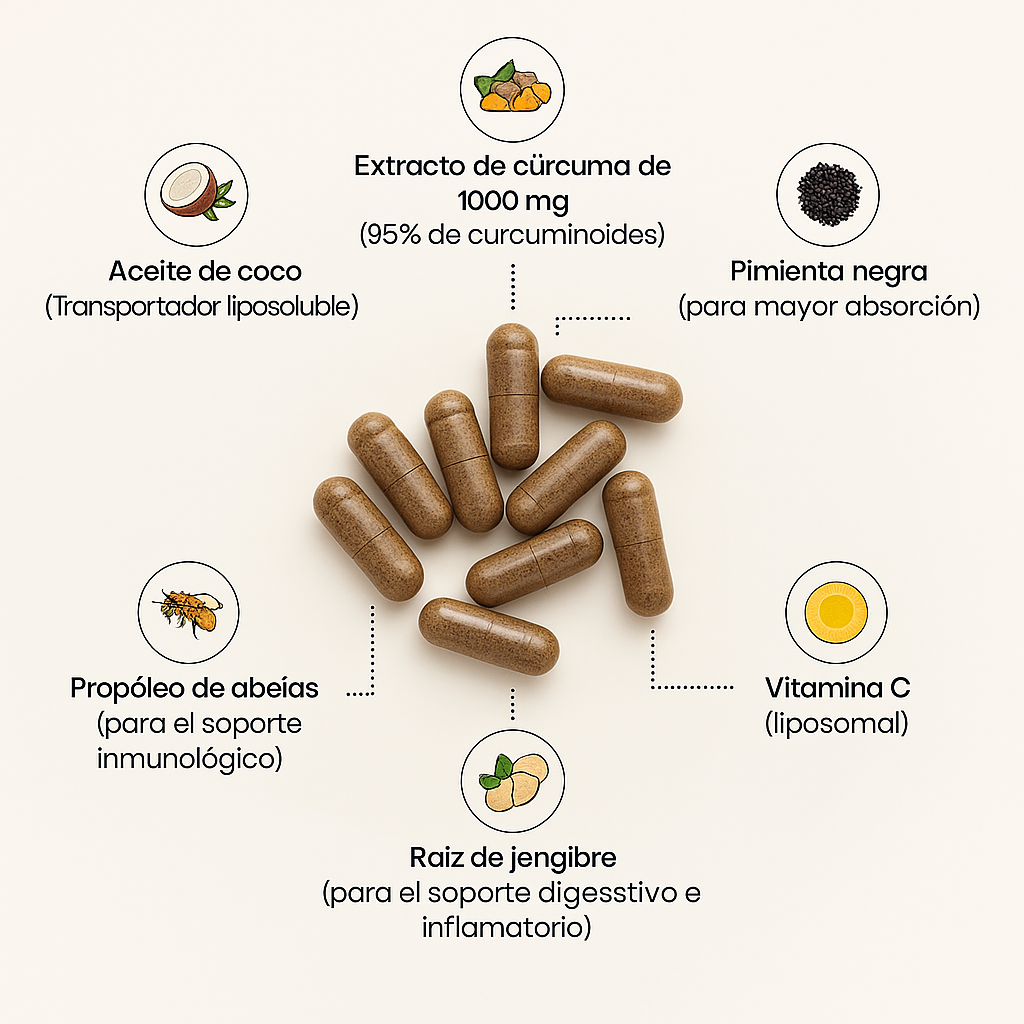Cúrcuma Curcuminoides – Potente Antiinflamatorio Natural