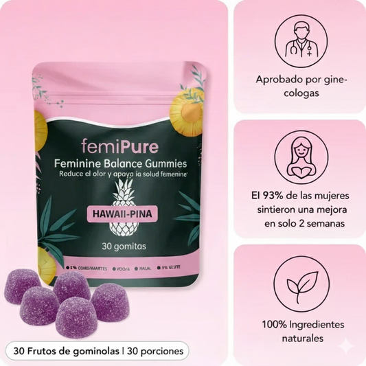 Femmi™ Gomitas: Olvidate del mal olor y la incomodidad