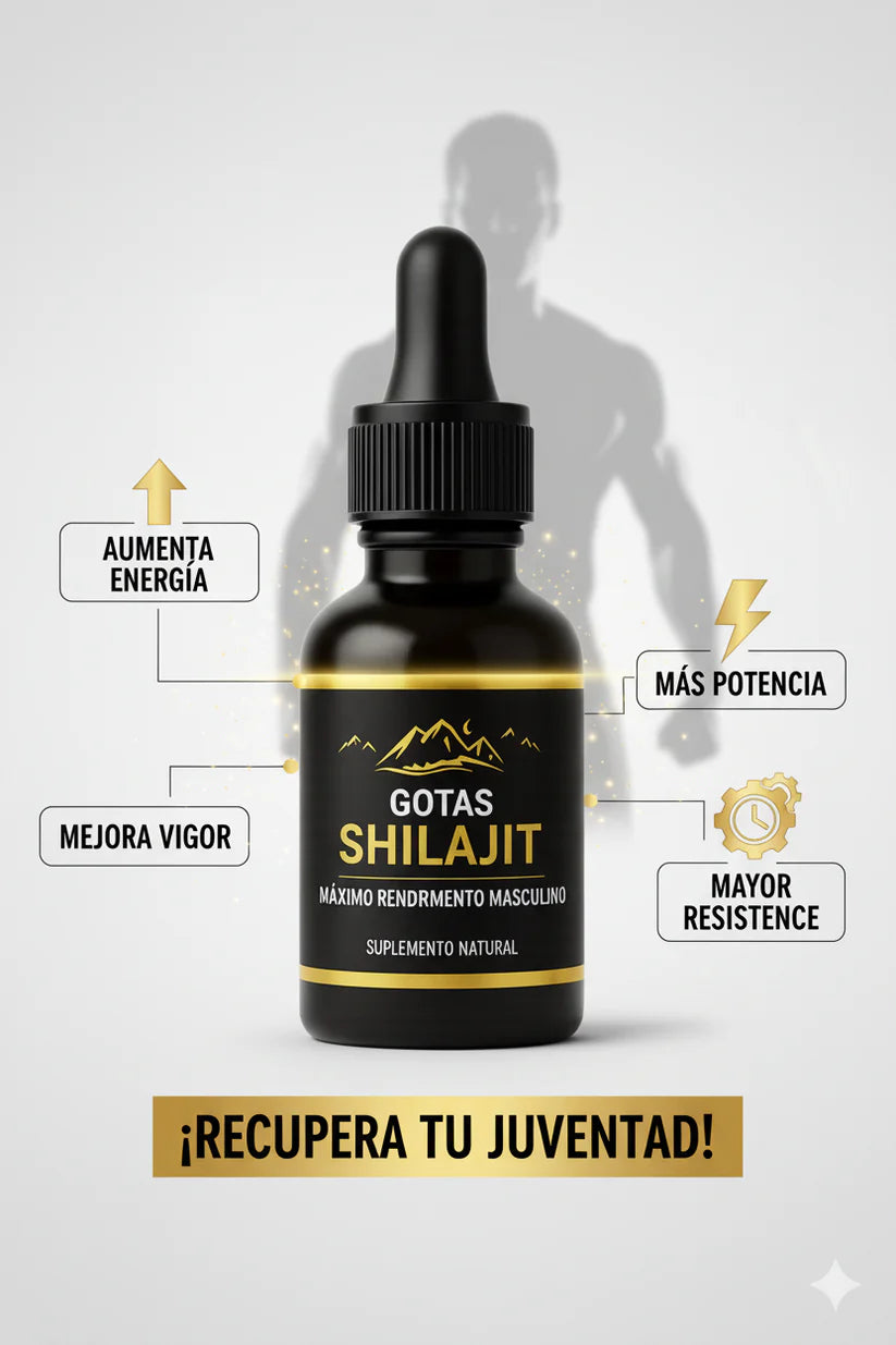 Gotas Shilajit Himalaya + Testosterona + Tamaño + Enegia + Rendimiento Sexual