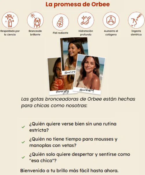 Orbee | Bronceador bebible (natural y vegano)