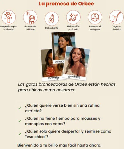 Orbee | Bronceador bebible (natural y vegano)