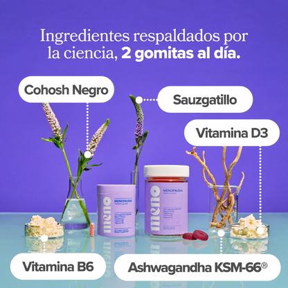 Gomitas Meno - Alivia los sintomas de la Menopausia